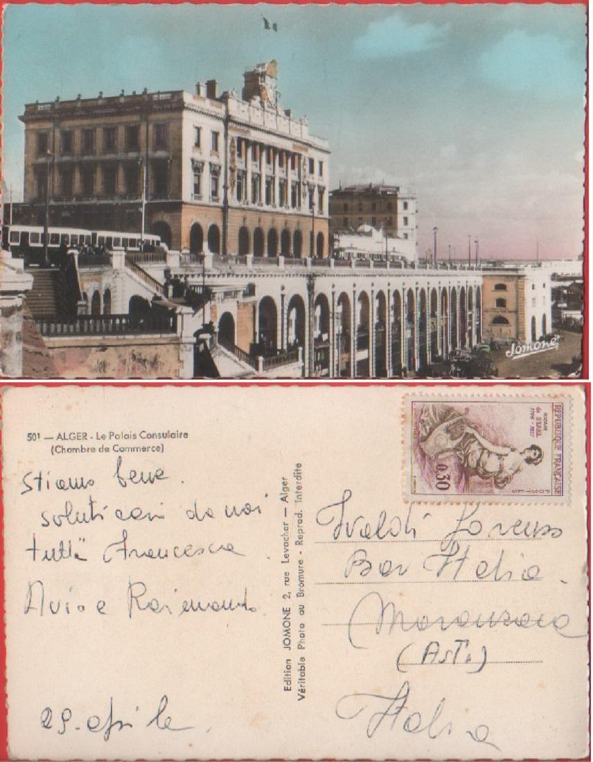 Alger. Le Palais Consulaire. Viaggiata