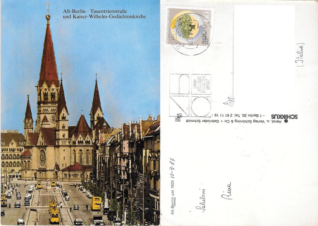 Alt-Berlin um 1929. Viaggiata 1987
