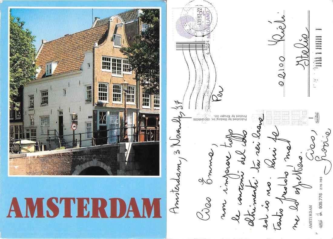 Amsterdam. Viaggiata 1997