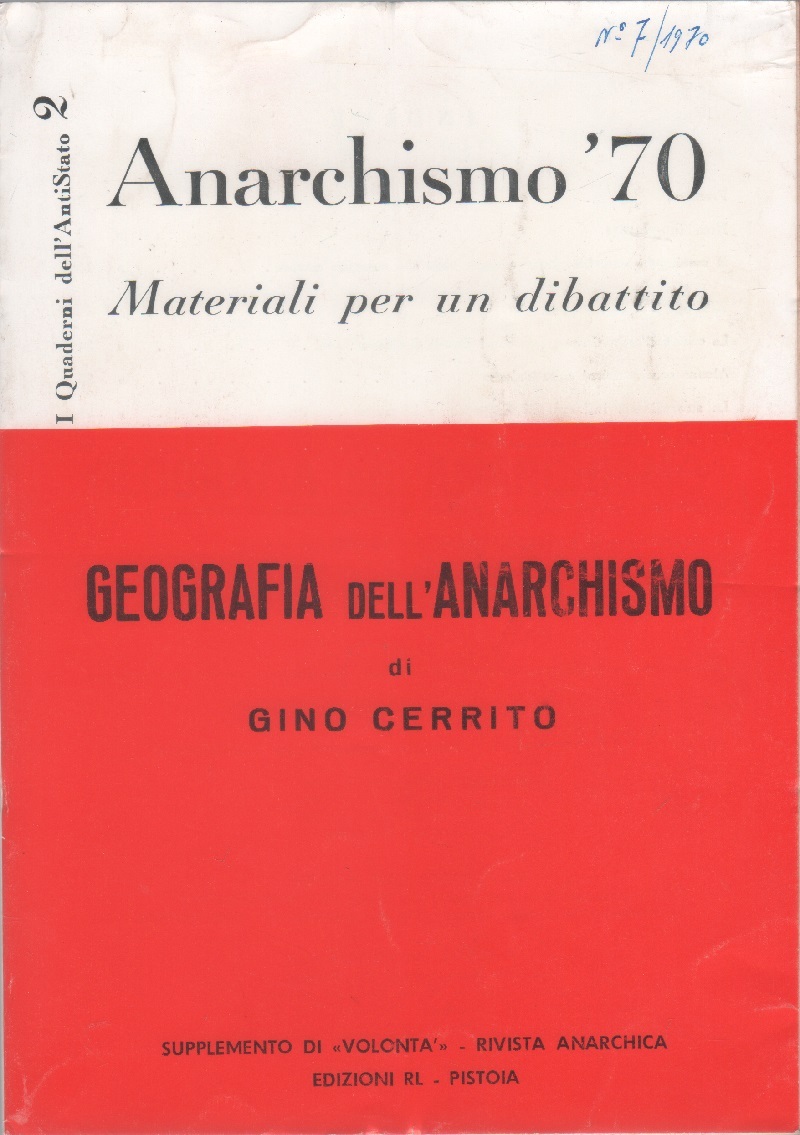 Anarchismo '70. Geografia dell'anarchismo (istantanee di mezzo secolo)