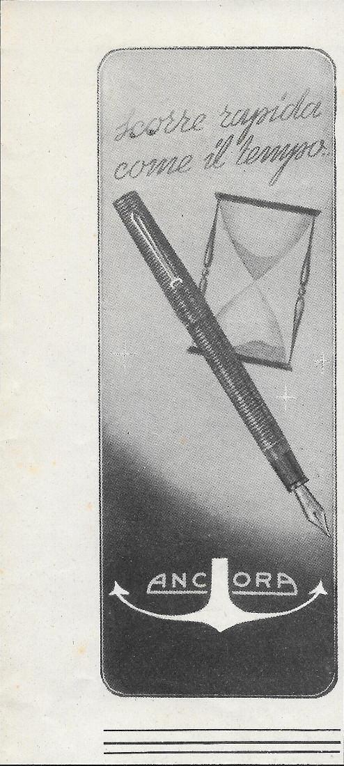 Ancora, scorre rapida come il tempo. Advertising 1943