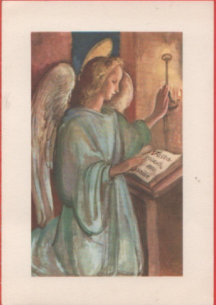 Angelo con lucerna (bozzetto di A. Zandrino). Non viaggiata