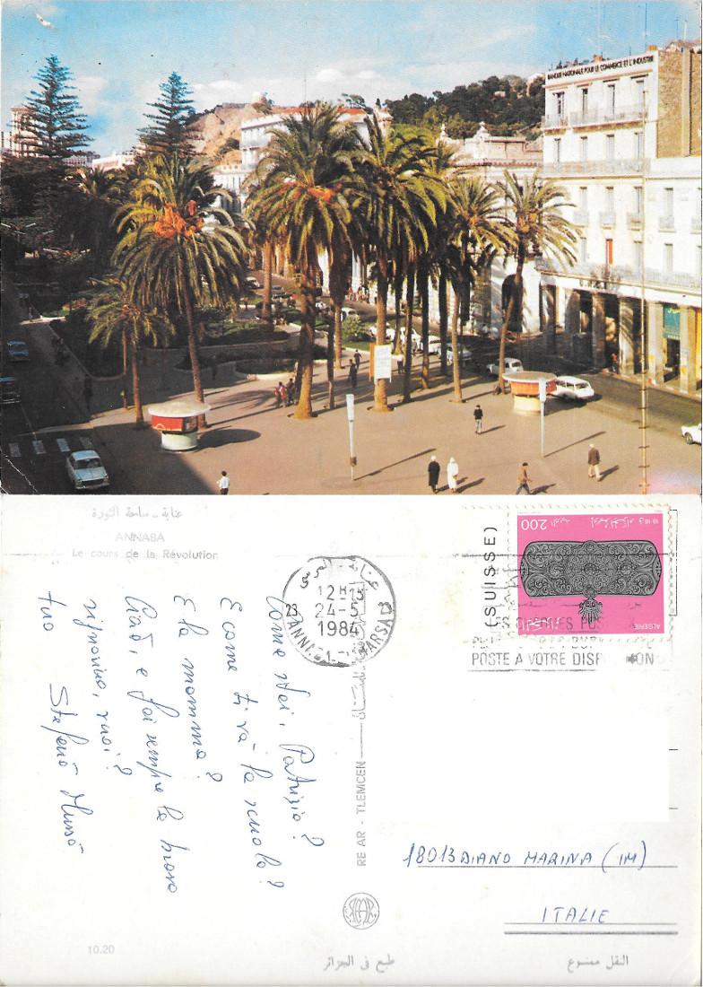 Annaba. Le cours de la Révolution. Viaggiata 1984