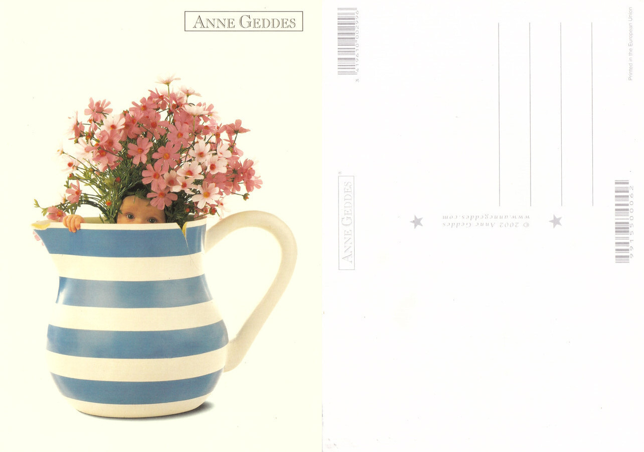 Anne Geddes. Brocca con bambino. Non viaggiata