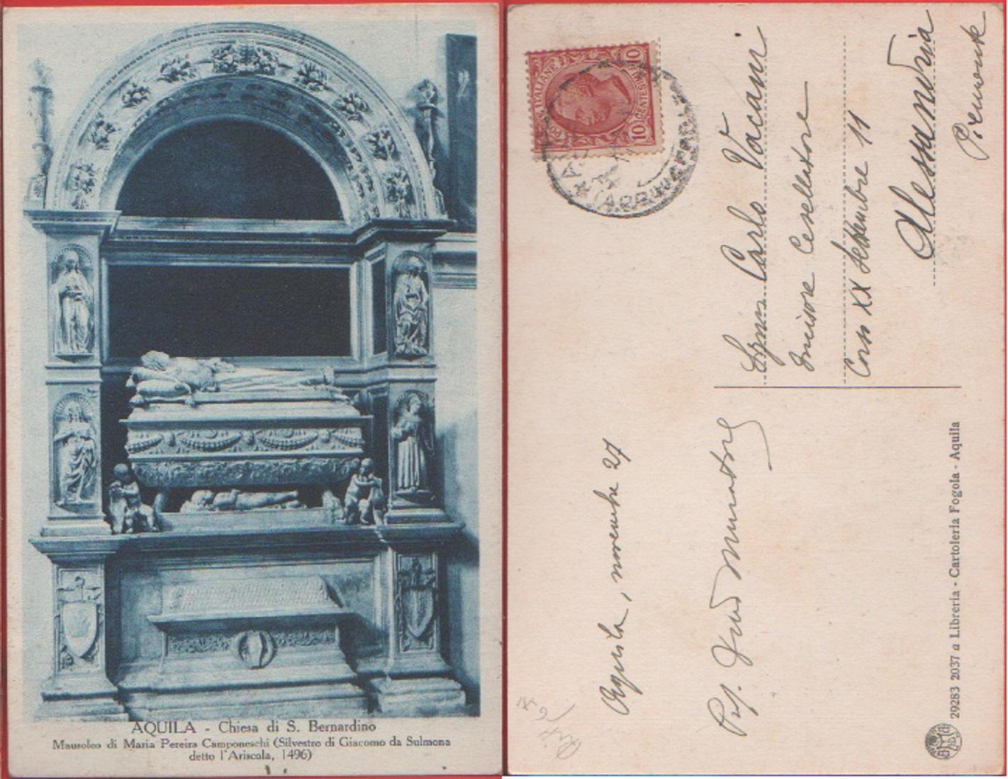 Aquila. Chiesa di S. Barnardino. Mausoleo di M. Pereira Camponeschi. …