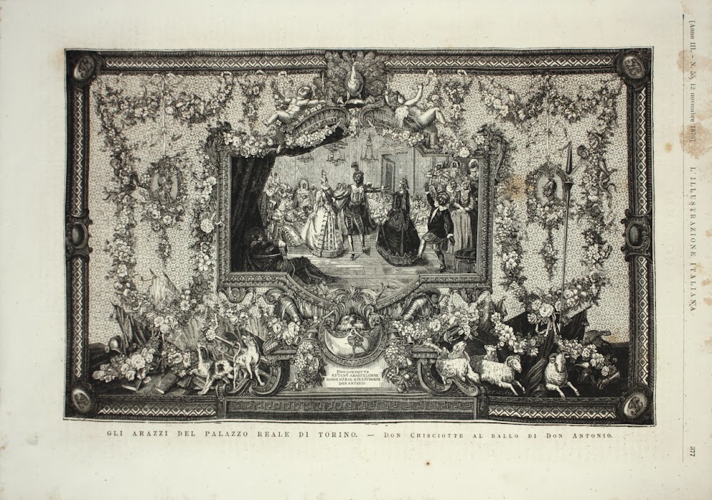Arazzi del Palazzo reale di Torino. Don Chisciotte al ballo …