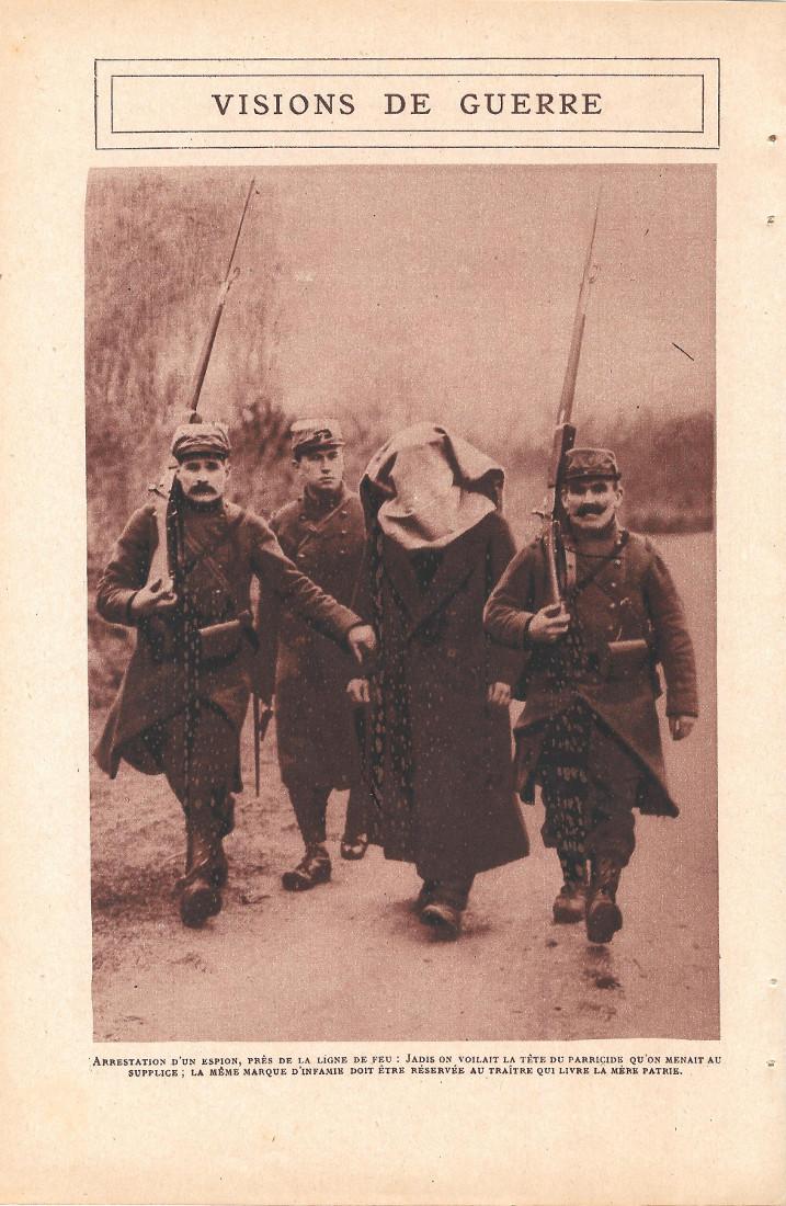 Arrestation d'un espion. 1915