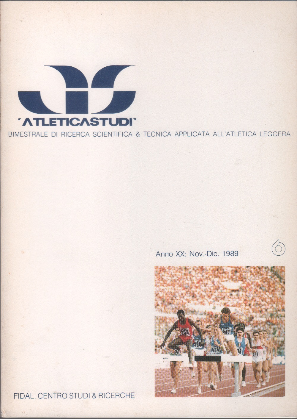 AS. Atletica studi. Anno XX. Novembre/dicembre 1989
