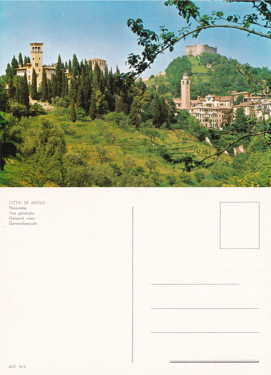 Asolo (TV). Panorama. Non viaggiata
