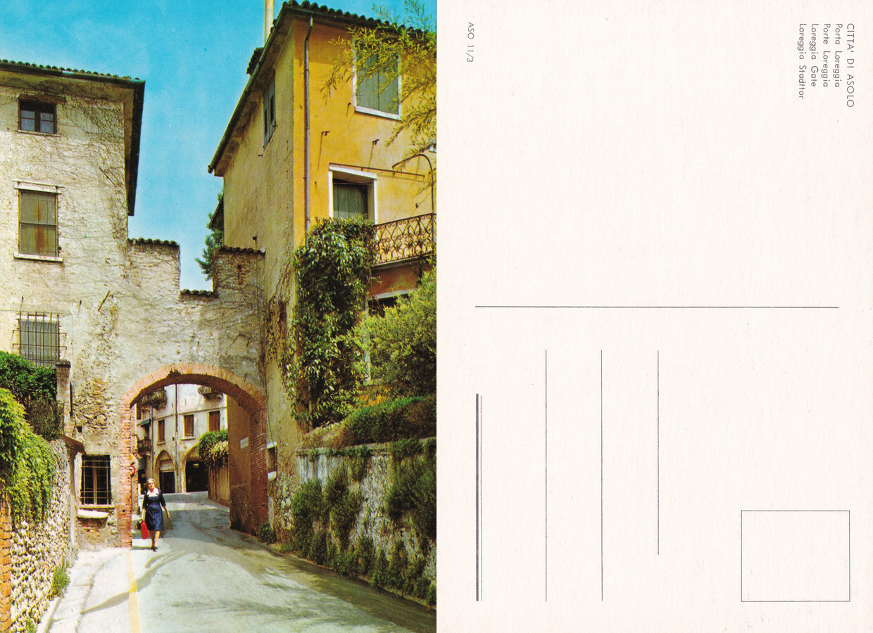 Asolo (TV). Porta Loreggia. Non viaggiata