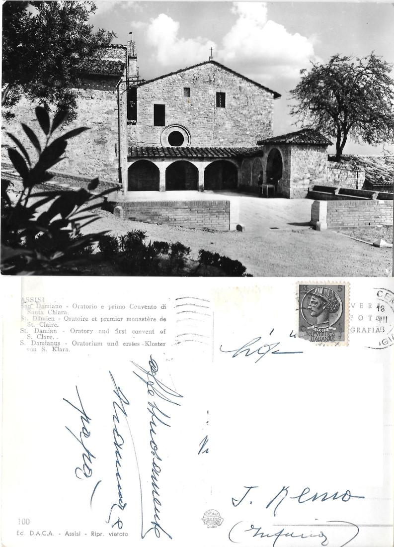 Assisi. S. Damiano. Oratorio e primo Convento di S. Chiara. …