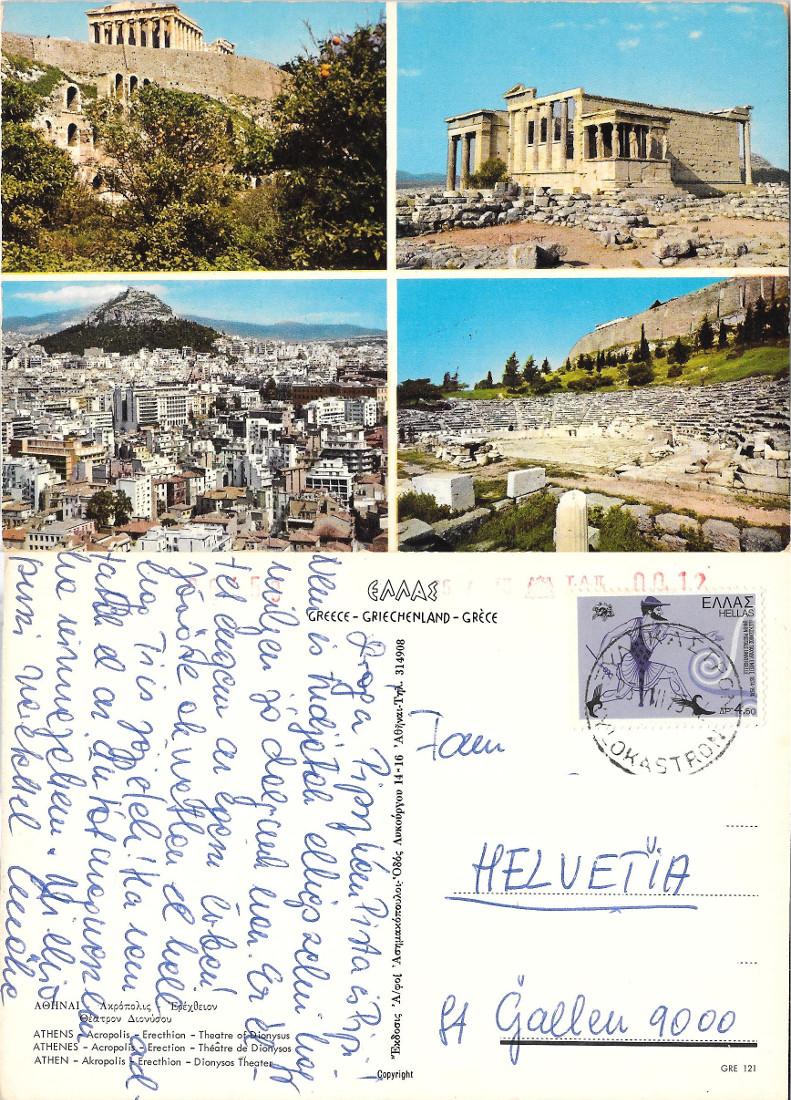 Atene. Vedute. Viaggiata 1975
