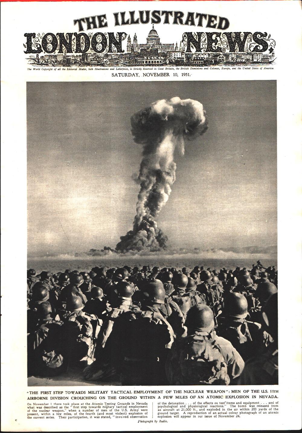 Atomic Testing Grounds in Nevada. 1951