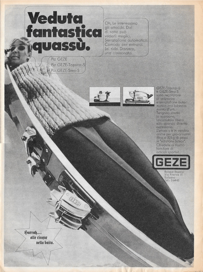 Attacchi Geze / Sci Kazama - Advertising 1968