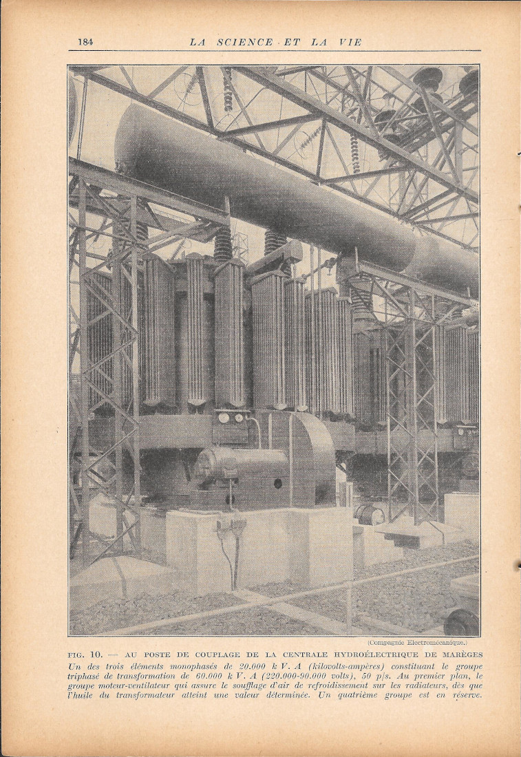 Au poste de couplage de la centrale hydroélectriques de Maréges …