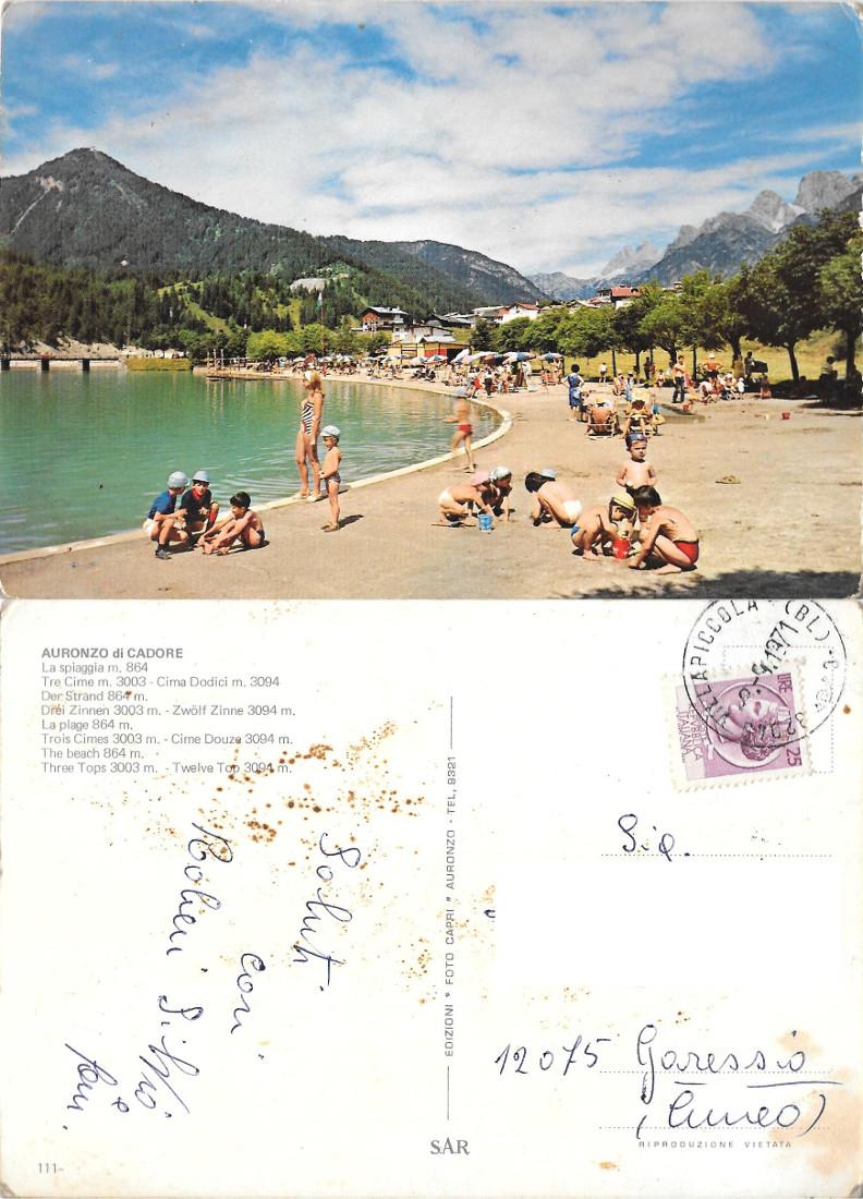 Auronzo di Cadore. La Spiaggia e le Tre Cime di …