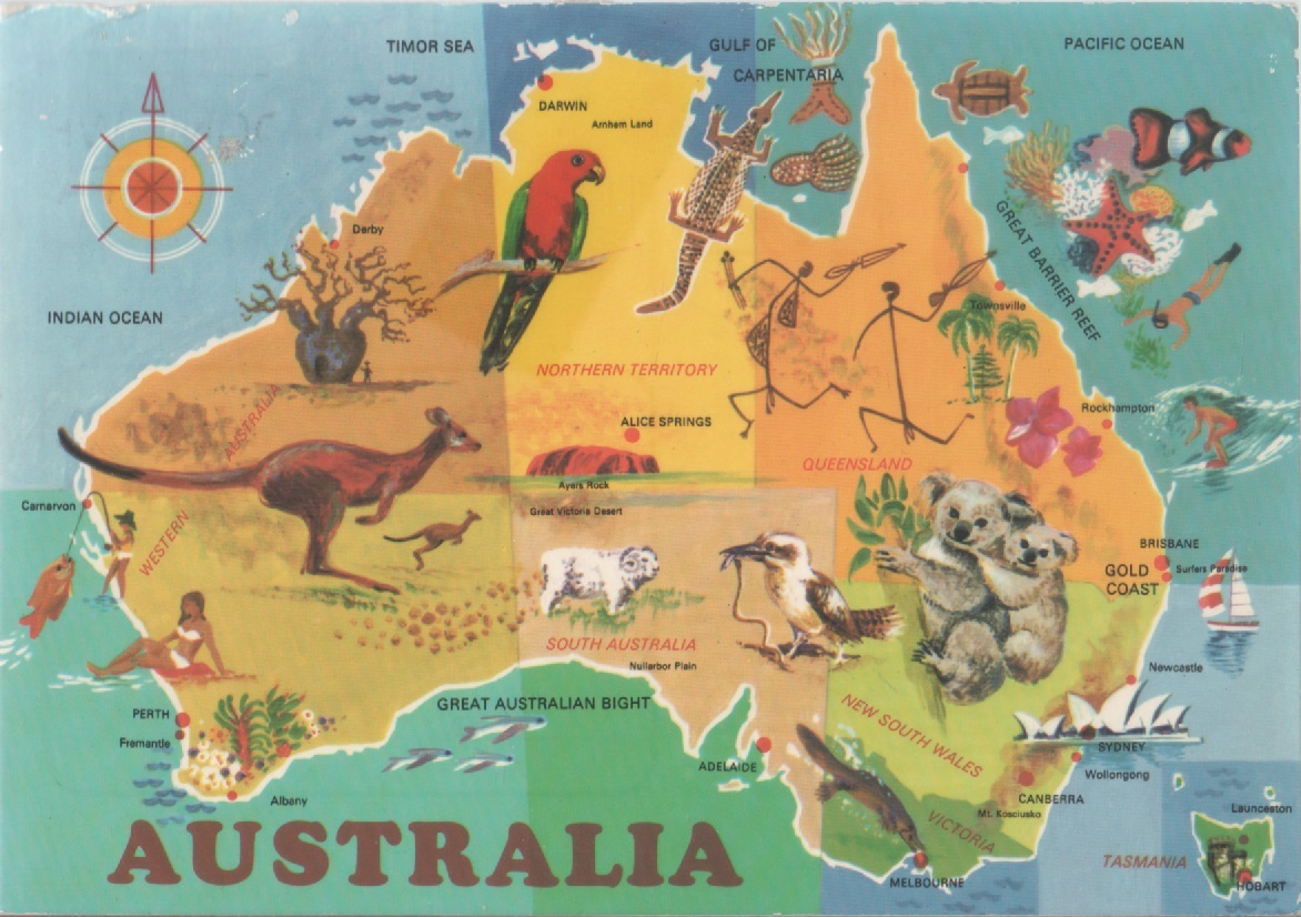 Australia. Viaggiata 1987