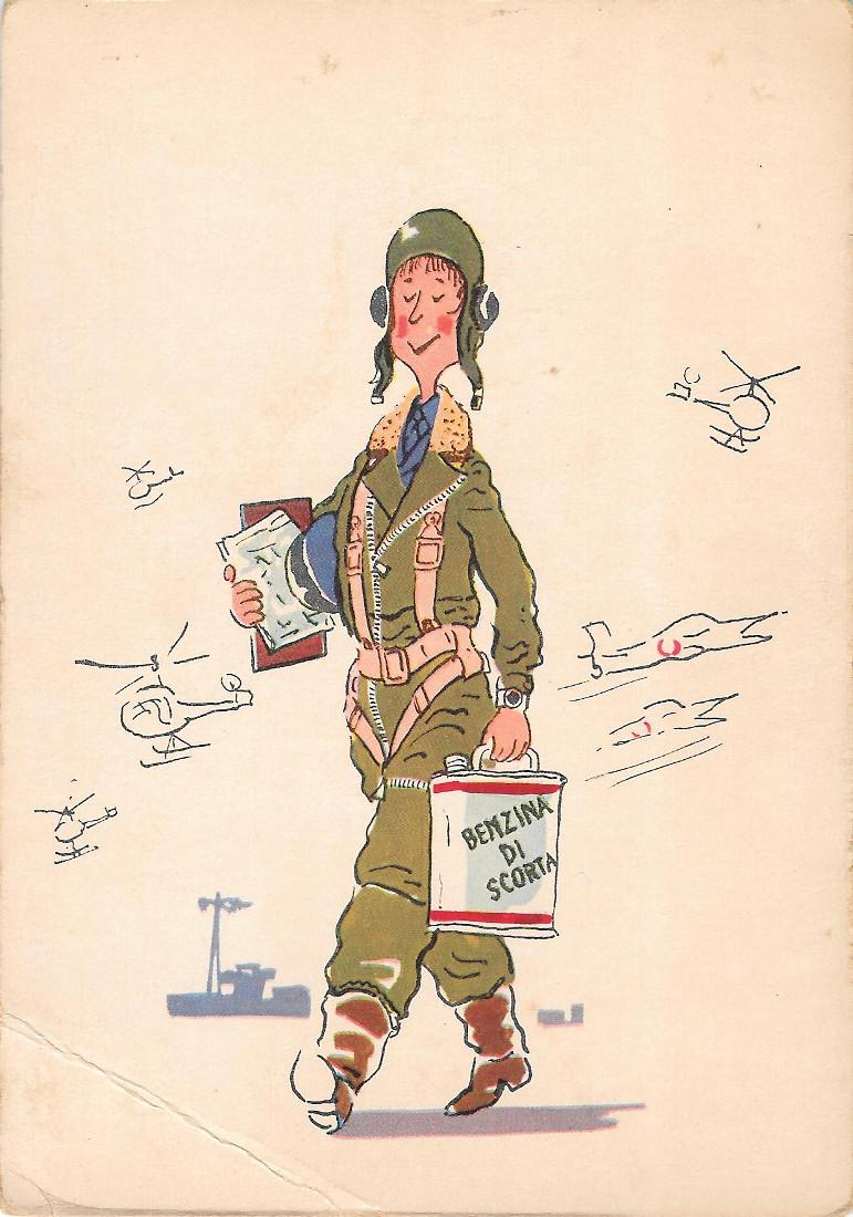 Aviatore, satirica. Ed. Cecami. Non viaggiata
