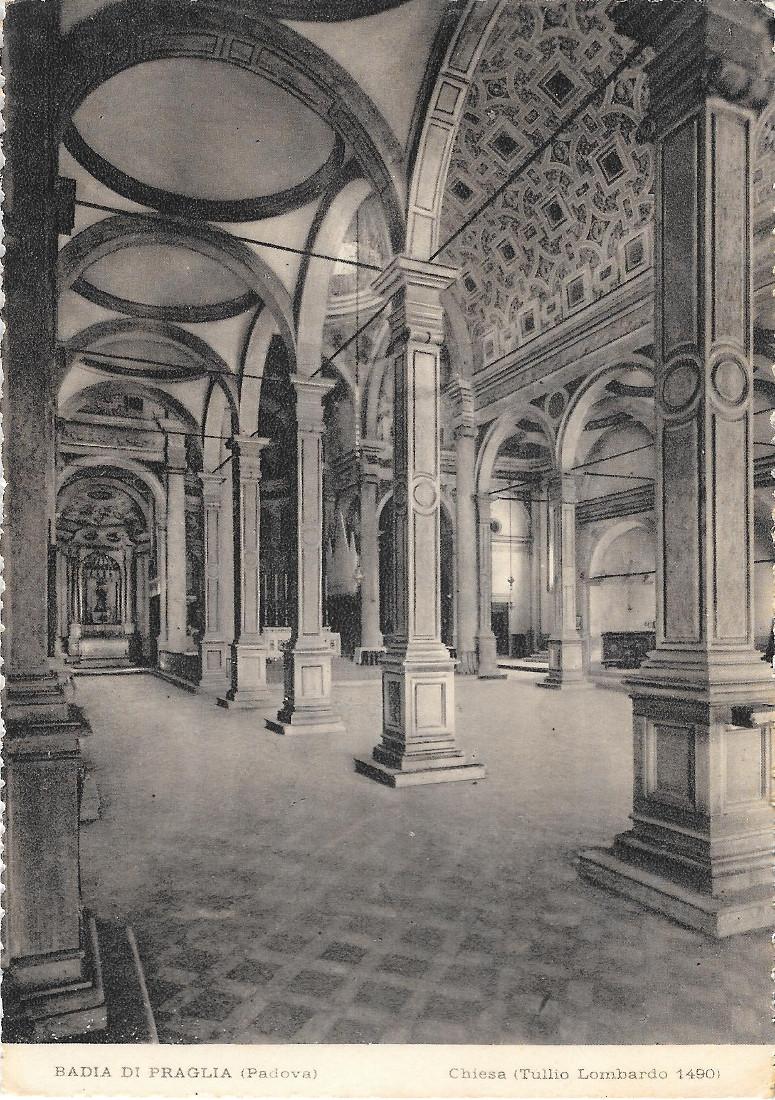 Badia di Praglia (PD). Chiesa. Non viaggiata, 1950