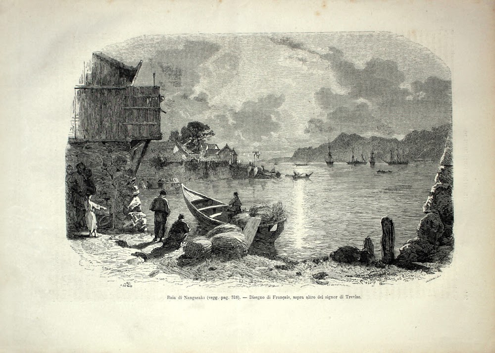 Baia di Nagasaki. Stampa 1864