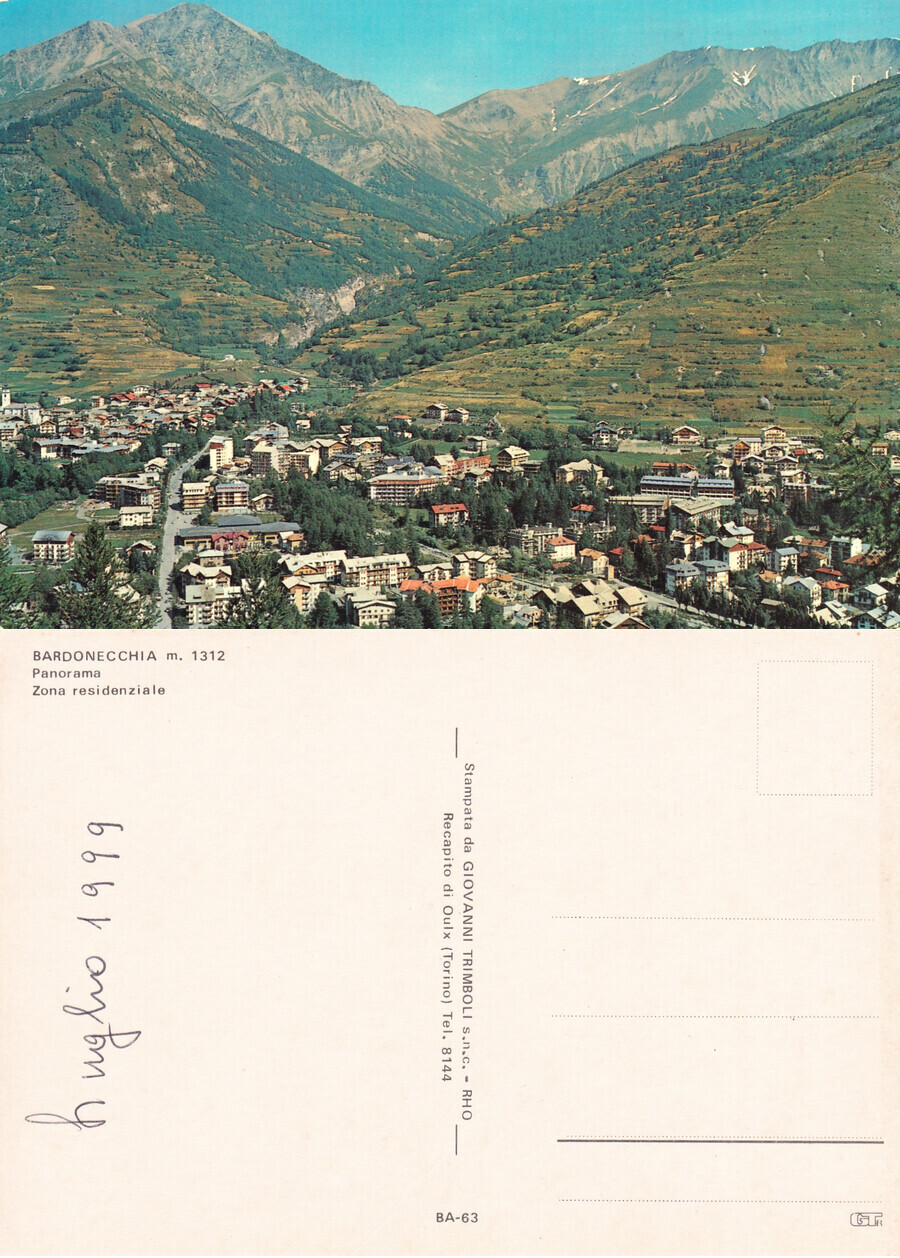 Bardonecchia (TO). Panorama. Non viaggiata