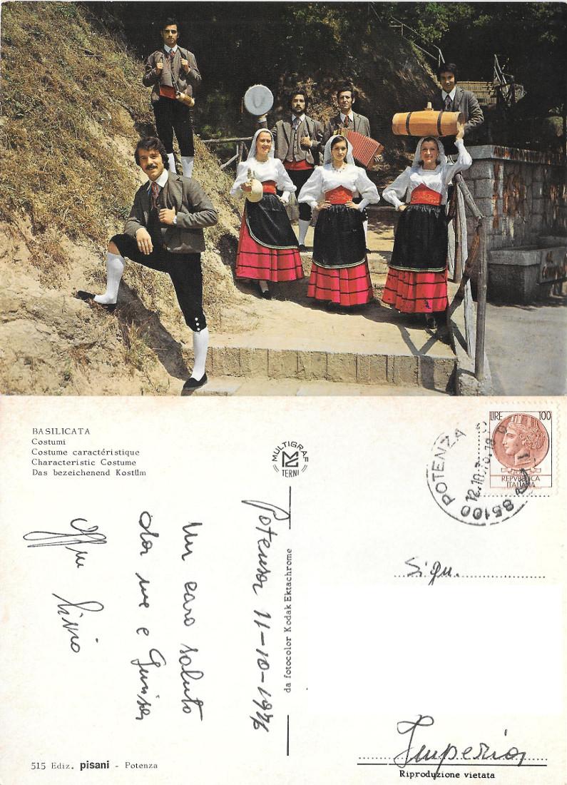 Basilicata. Costumi. Viaggiata 1976