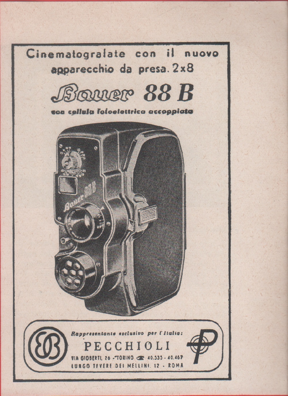 Bauer 88B 2x8. Advertising 1957