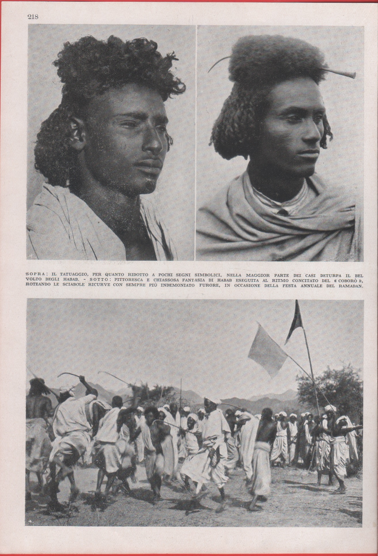 Beduini Habab con tatuaggi (Sahel), Coborò. Immagine 1937