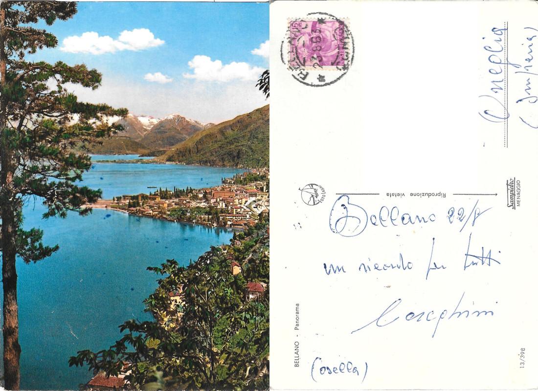 Bellano (LC). Panorama. Viaggiata 1983
