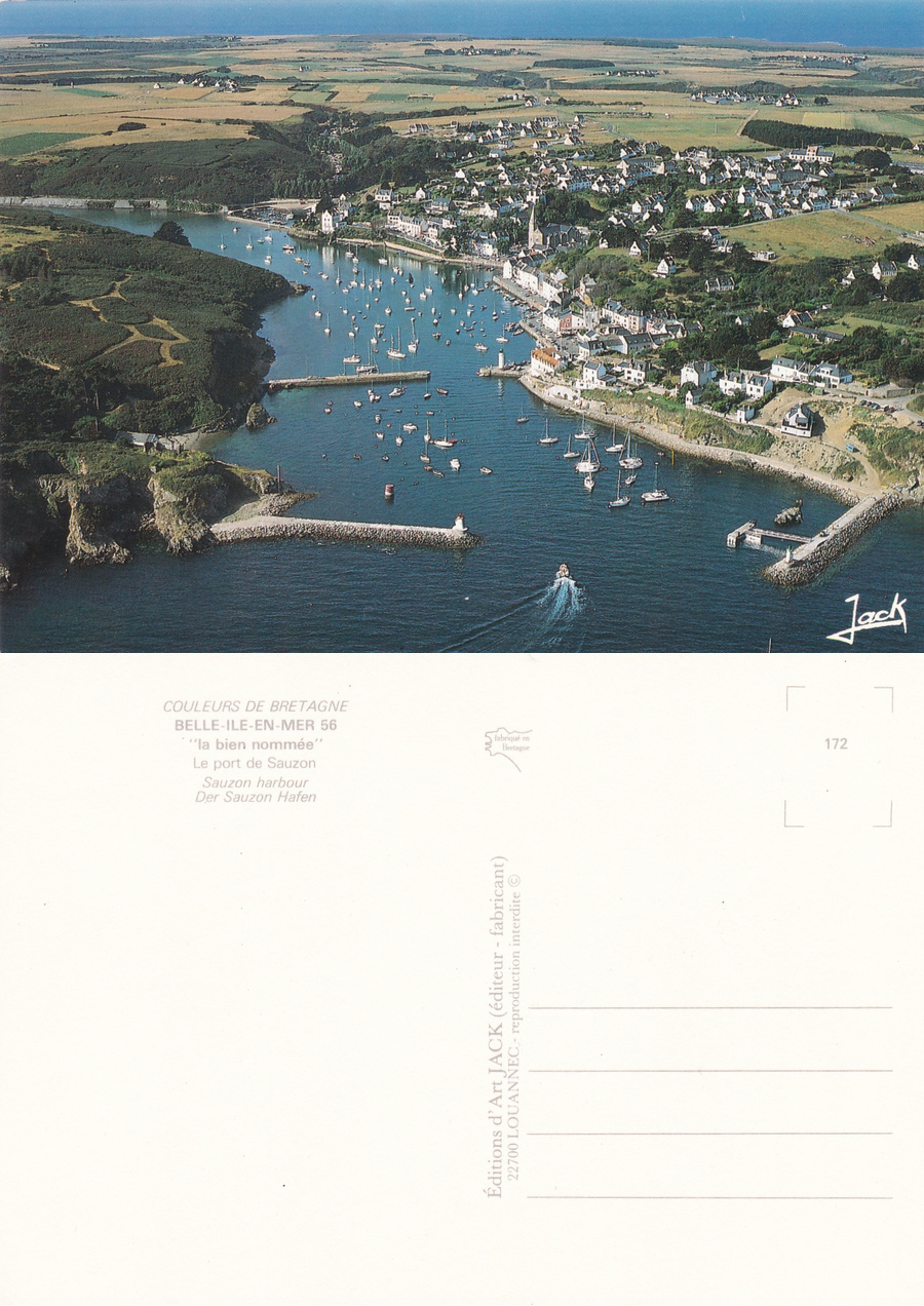 Belle-Ile-en-Mer. Sauzon (Bretagna). Non viaggiata