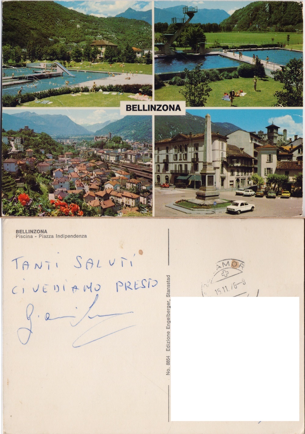 Bellinzona. Vedute. Viaggiata