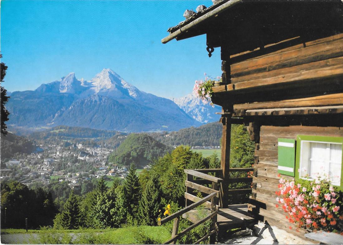 Berchtesgaden mit Watzmann. Non viaggiata