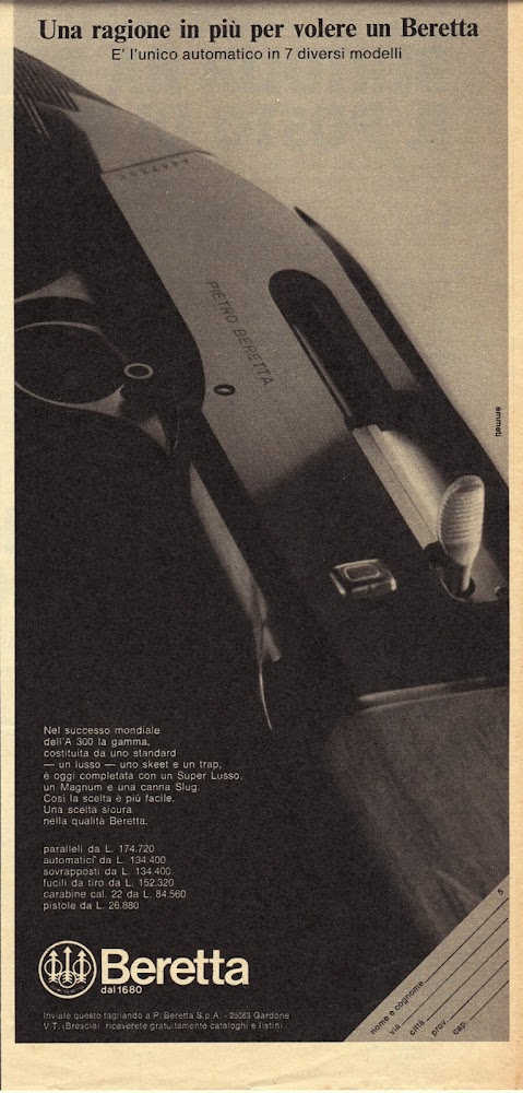 Beretta. Una ragione di più per volere un Beretta. Advertising …