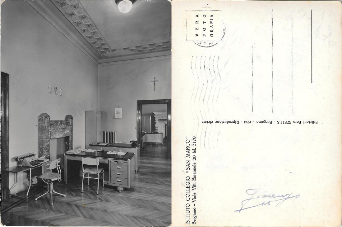 Bergamo. Istituto Collegio San Marco. Non viaggiata, anno di stampa …