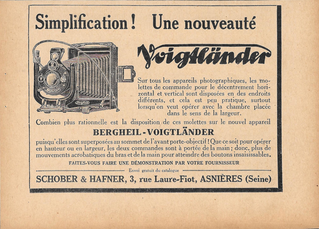 Bergheil-Voigtlander - Advertising 1929