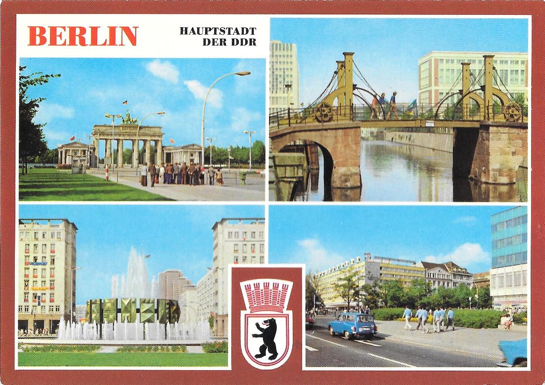 Berlino Haupstadt der DDR. Non viaggiata