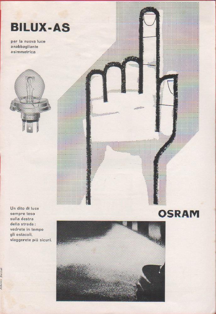 Bilux-AS Osram. Pubblicità 1958
