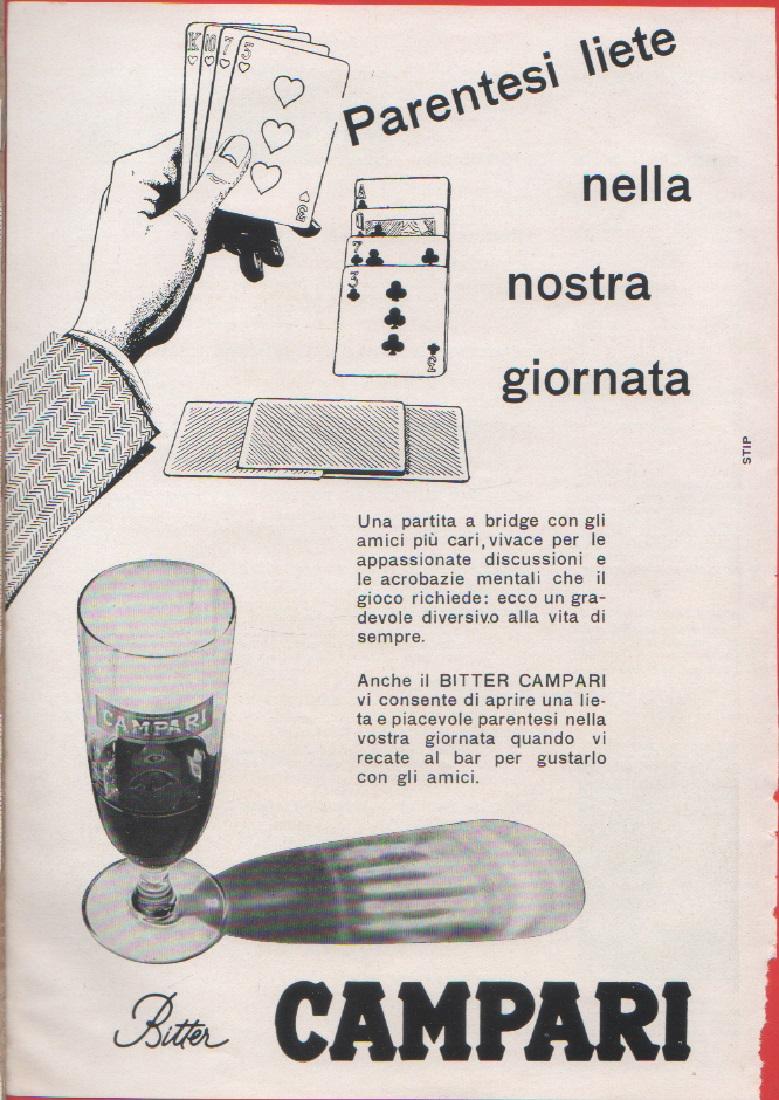 Bitter Campari. Pubblicita 1959
