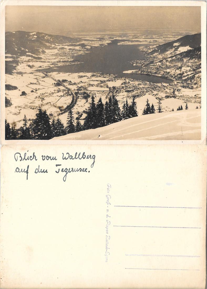 Blick vom Wallberg auf den Tegernsee. Non viaggiata