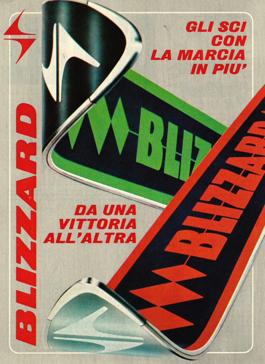 Blizzard da una vittoria all'altra. Advertising 1976