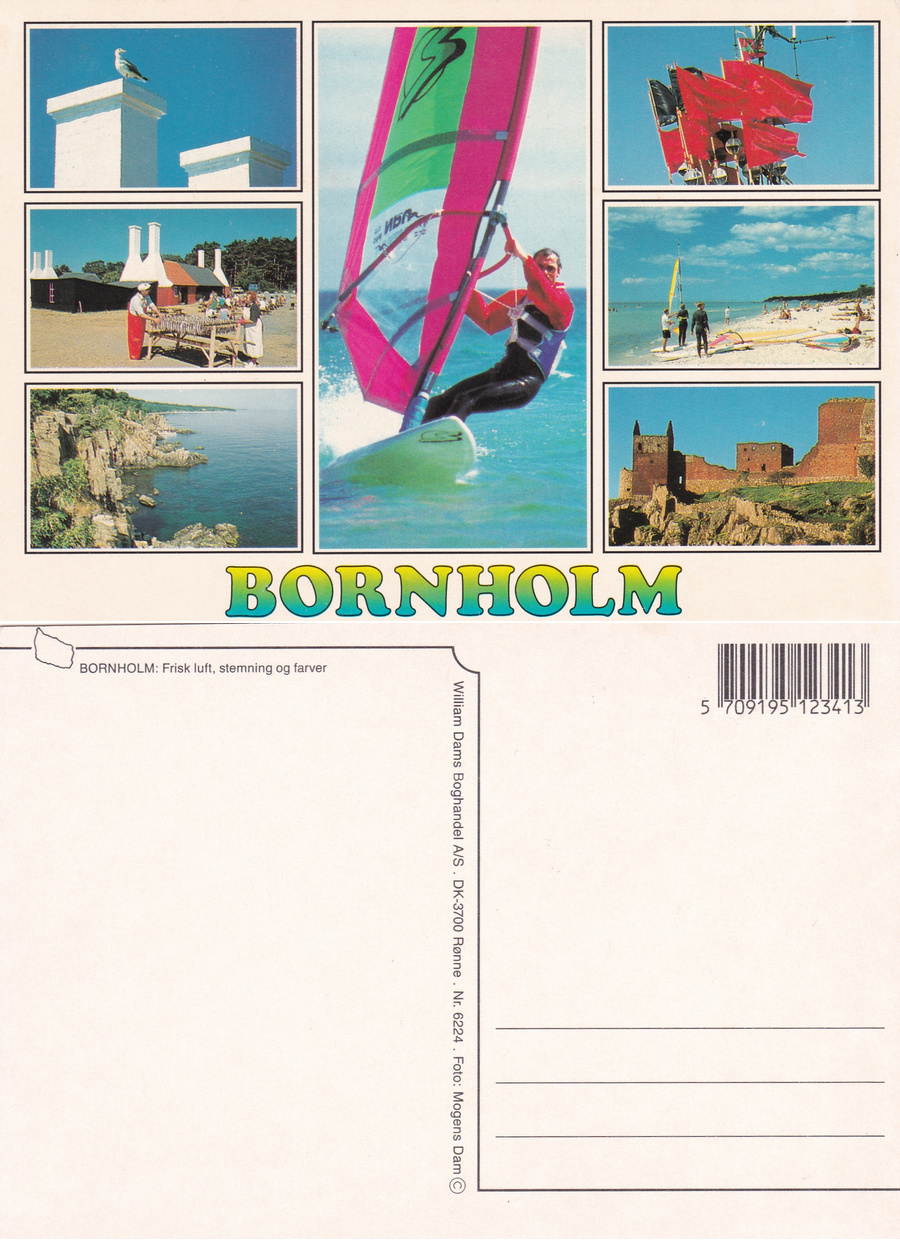 Bornholm (Danimarca). Frisk luft, stemming og farver. Non viaggiata