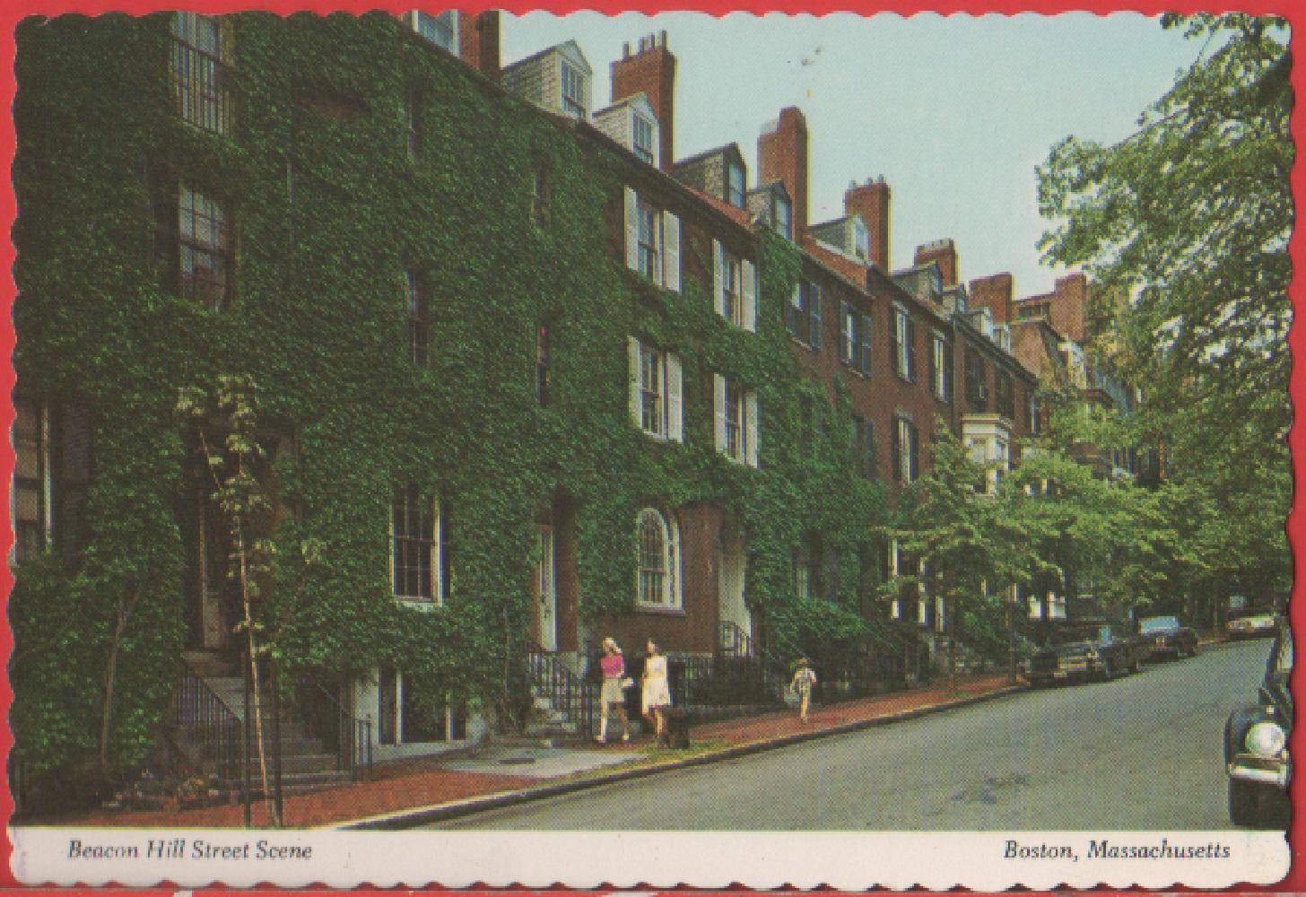 Boston. Beacon Hill Street Scene. Non viaggiata