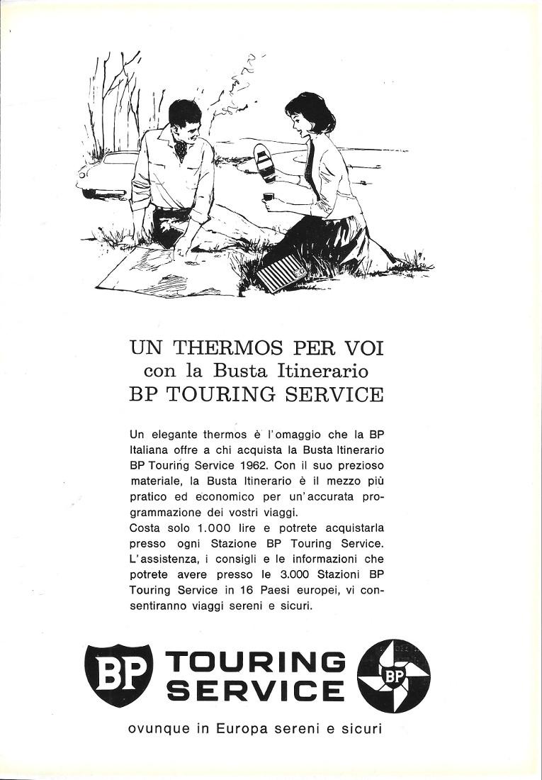 BP Touring Service. Un thermos per voi con la busta …