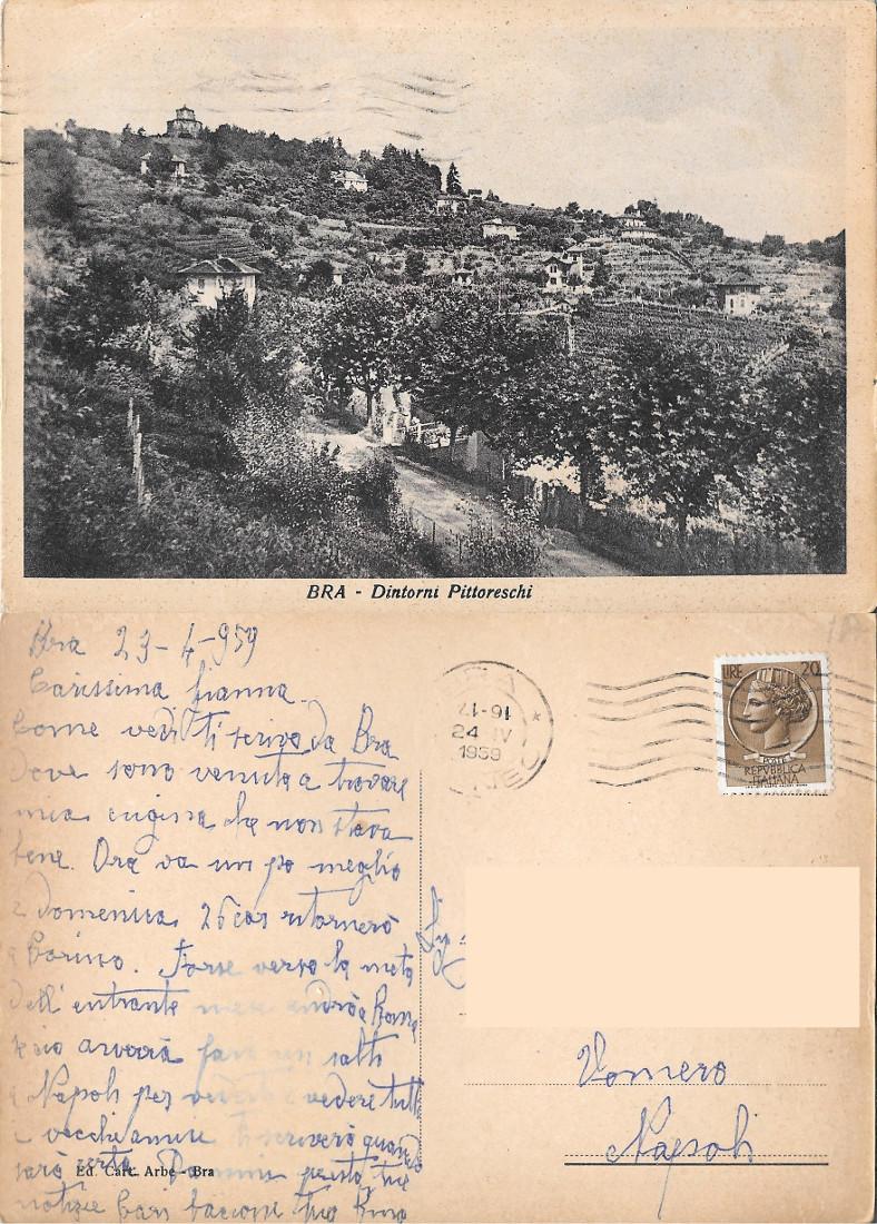 Bra. Dintorni pittoreschi. Viaggiata 1959