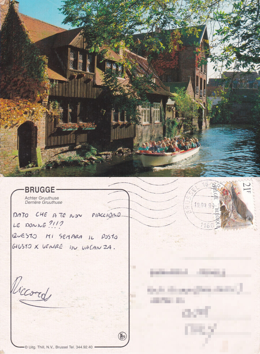 Brugge. Achter Gruuthuse - Viaggiata 1999