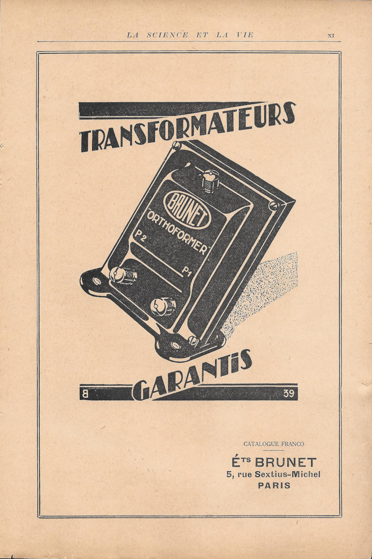 Brunet transformateurs garantis - La règle à calculs de poche …