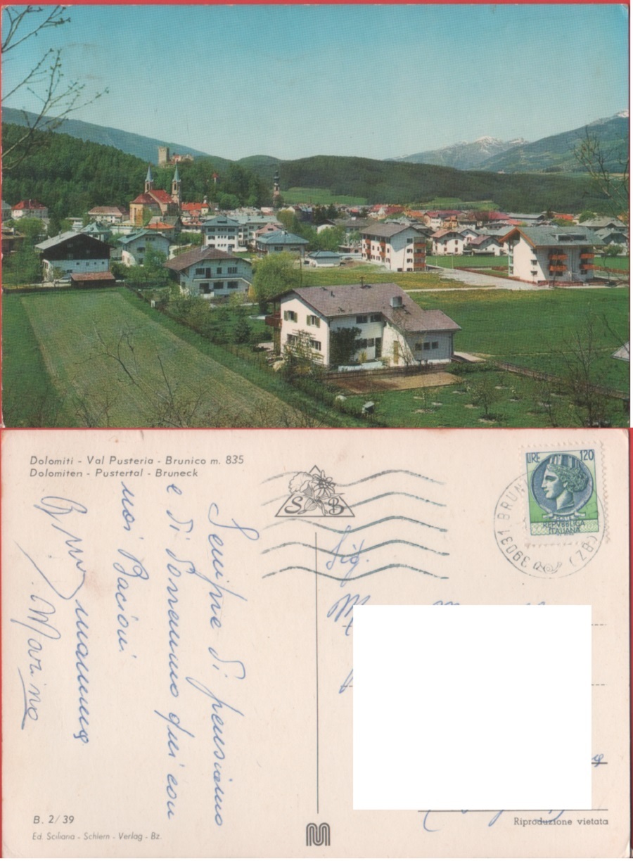 Brunico. Val Pusteria. Viaggiata