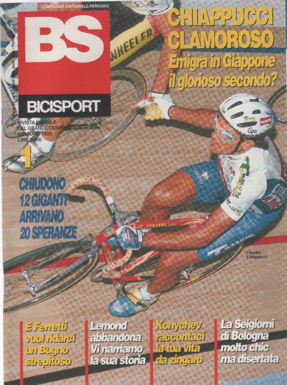 BS bicisport. 1995. n. 1. Chiappucci emigra in Giappone?....