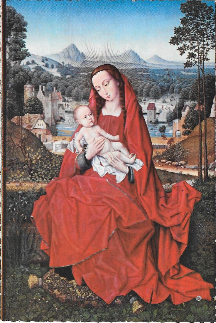 Burgos. Catedral, pintura de Memling, siglo XV. Non viaggiata