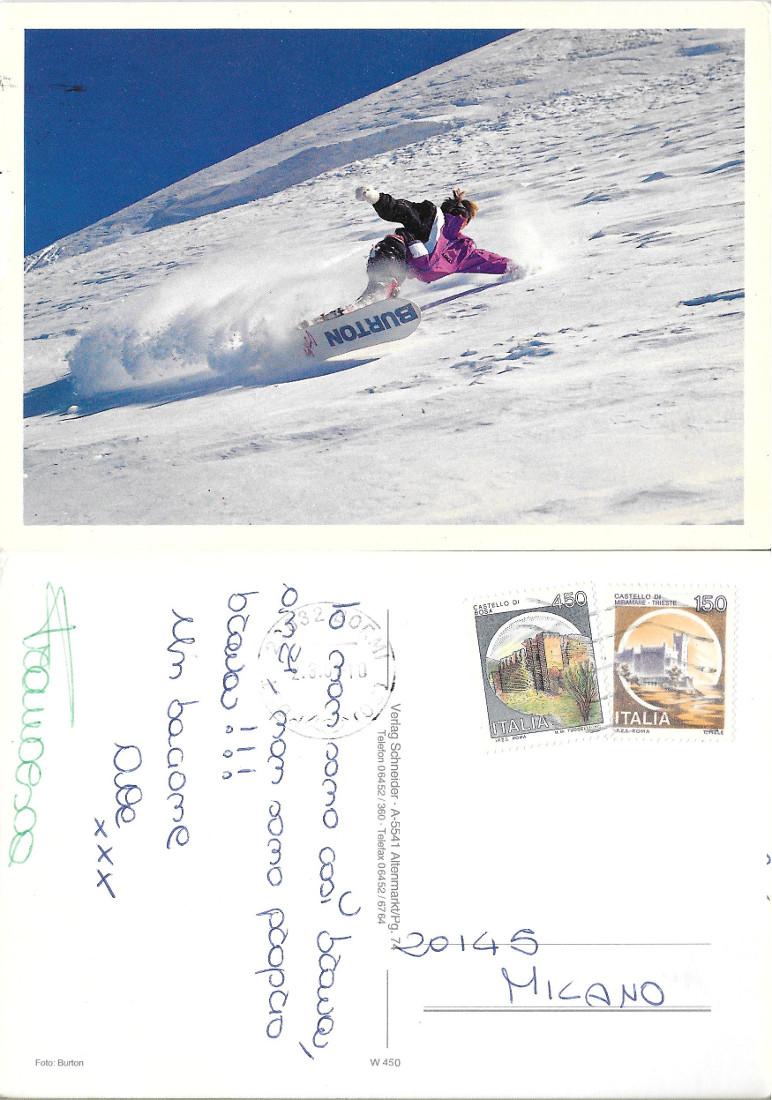 Burton Snowboard. Viaggiata 1991